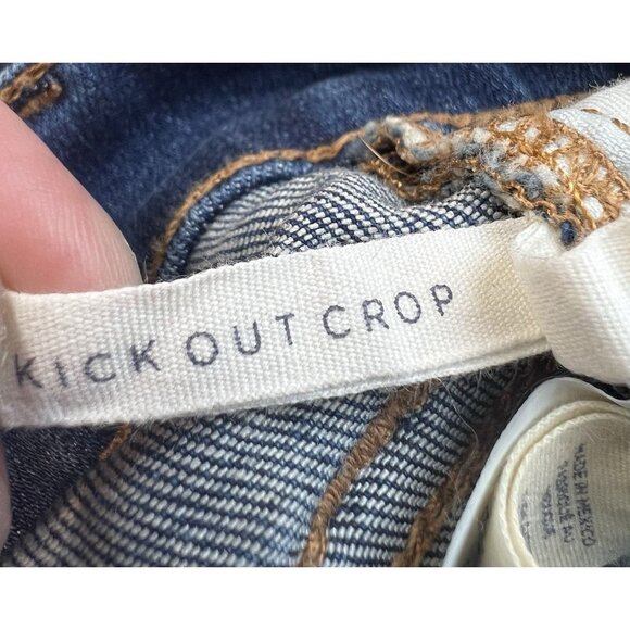 Caslon Vista Wide Leg Kick Out Crop Stretch Denim Slimming Women’s Sz 34 Petite - Picture 6 of 9